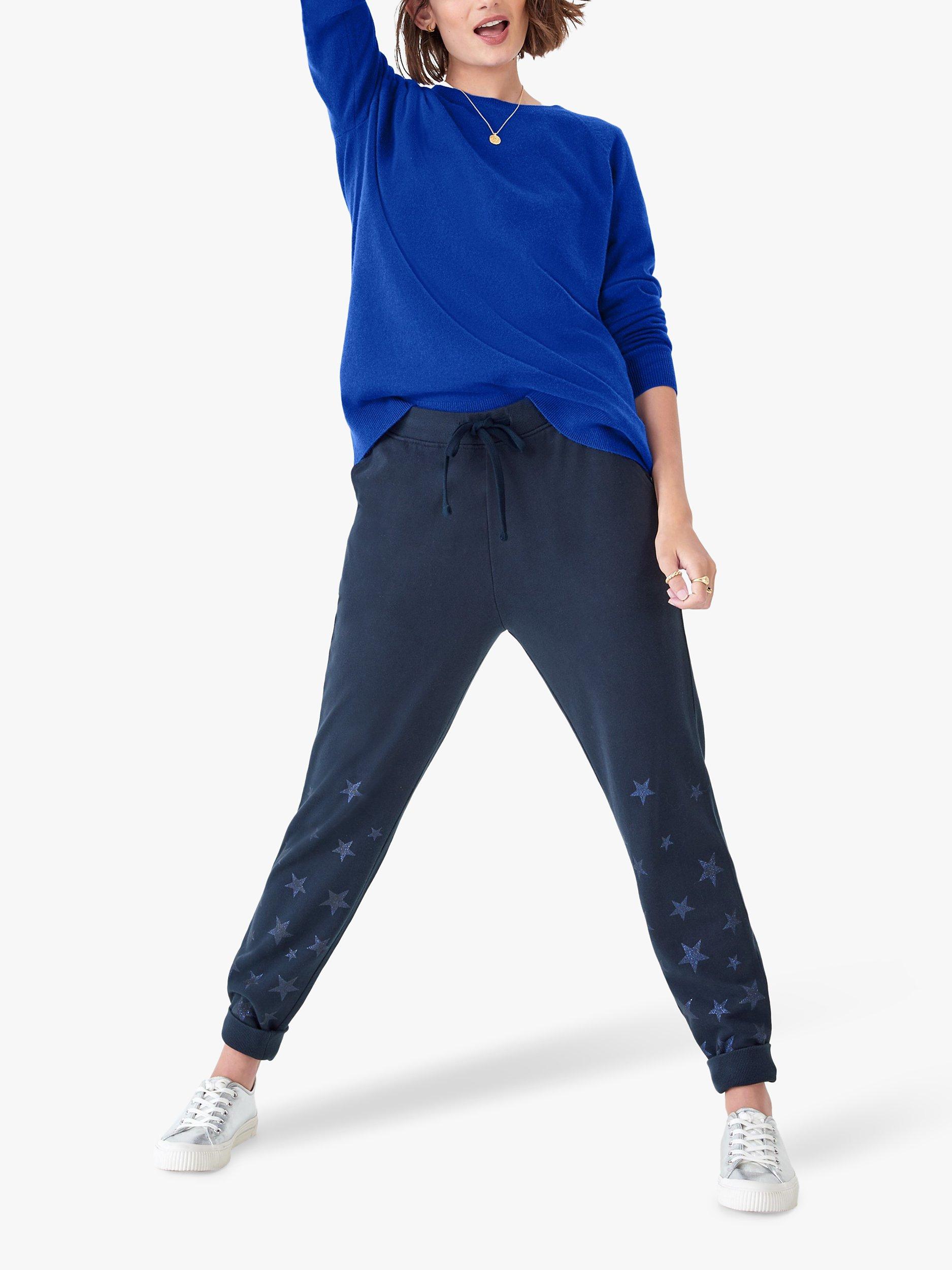 HUSH Cashmere Boyfriend Jumper, Bright Blue
