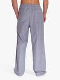 British Boxers Tartan Brushed Cotton Pyjama Trousers, Ash Grey