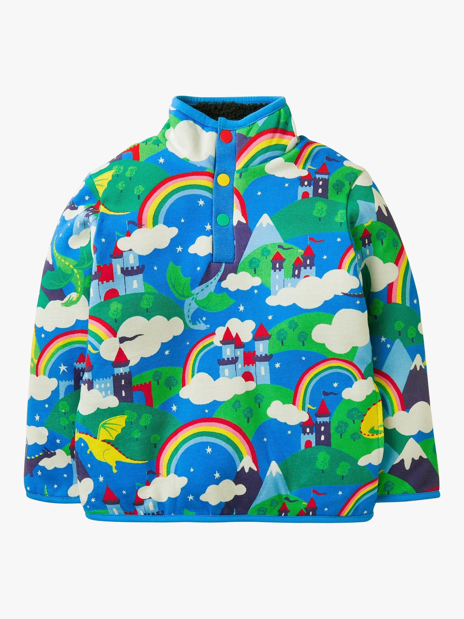 Mini Boden Kids' Reversible Magic Castle Print Sweatshirt, Multi