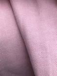 Herringbone Brushed Cotton Dressing Gown, Powder Pink