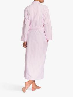 British Boxers Westwood Stripe Brushed Cotton Dressing Gown - view 2, Pink