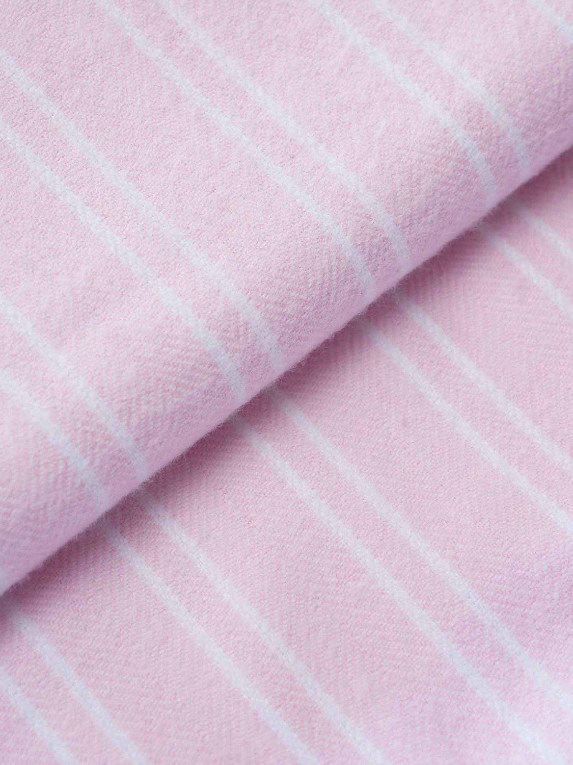 Product image 6 of 7, which shows British Boxers Westwood Stripe Brushed Cotton Dressing Gown, Pink, XS