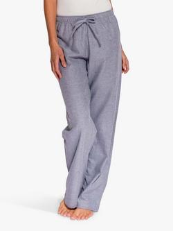 British Boxers Herringbone Brushed Cotton Pyjama Trousers - view 2, Ash Grey
