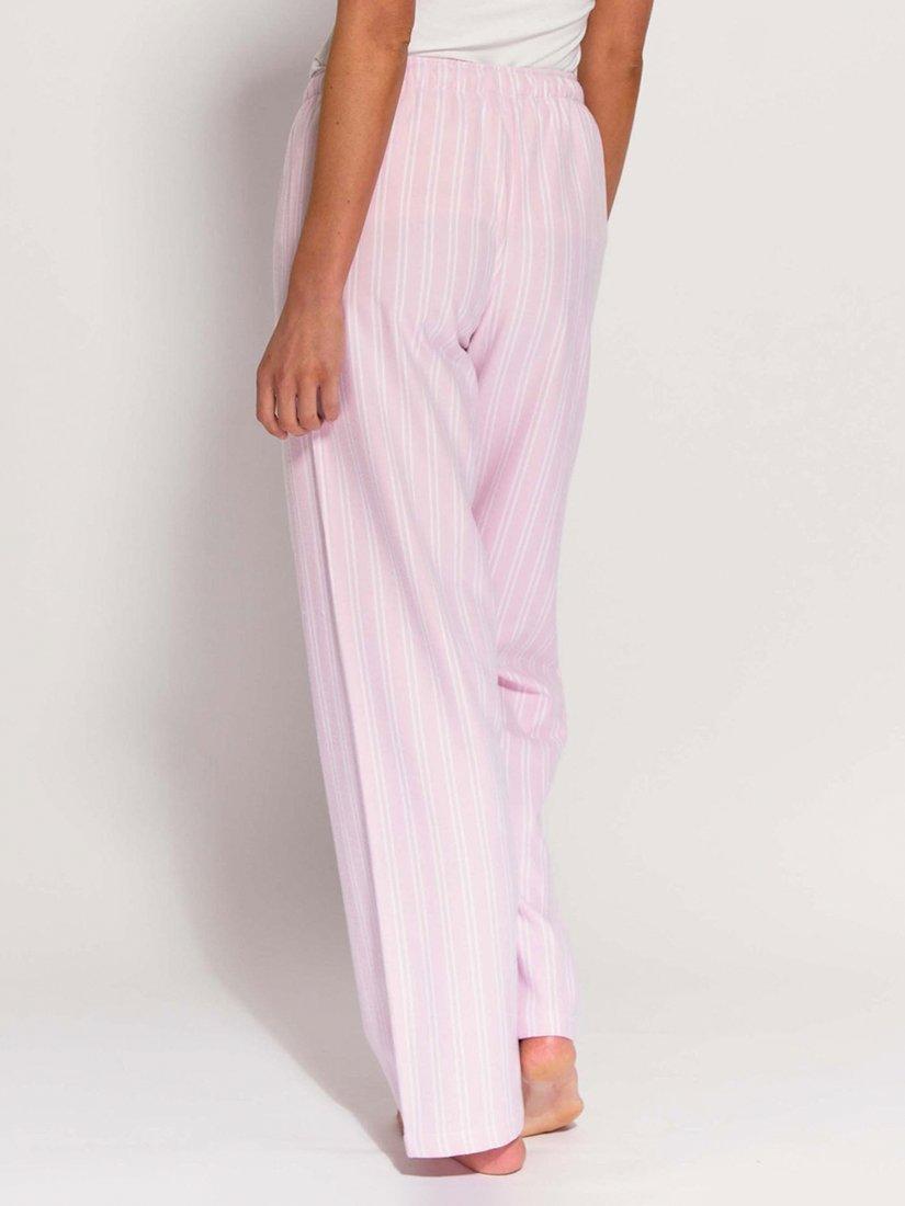 Product image 6 of 7, which shows British Boxers Westwood Stripe Brushed Cotton Pyjama Trousers, Pink, L