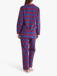 British Boxers Tartan Brushed Cotton Pyjama Set, Bordeaux