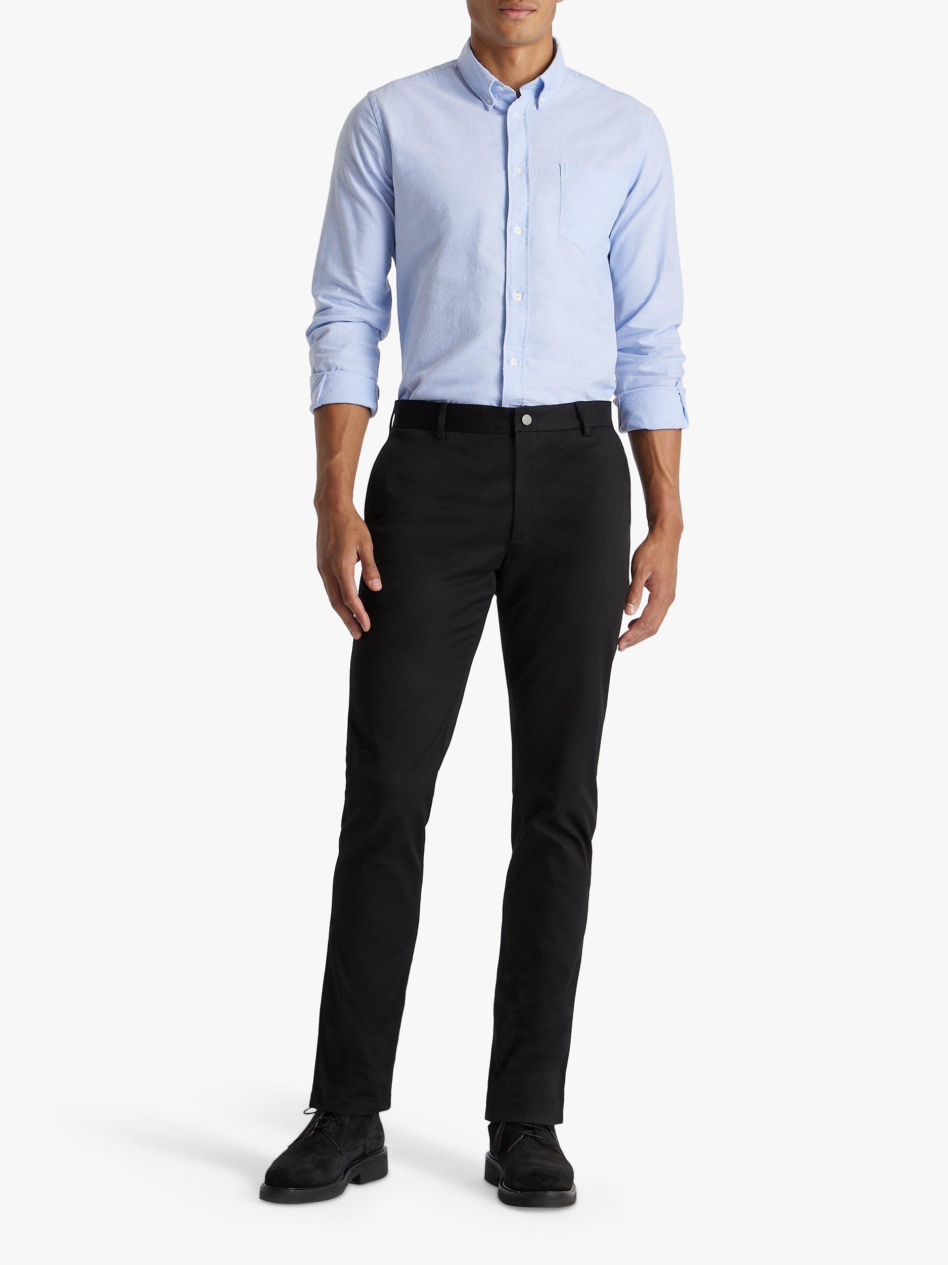 Product image 3 of 6, which shows SPOKE Sharps Cotton Blend Broad Thigh Chinos, Black, W30/L28