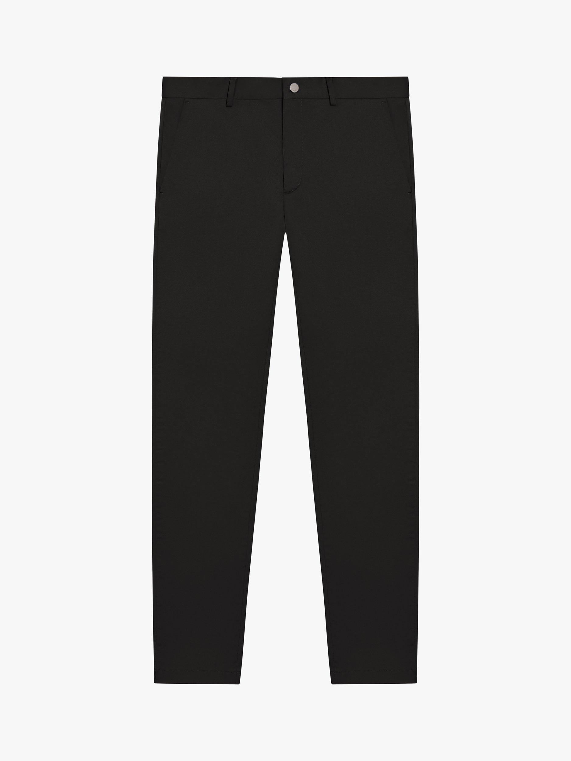 Product image 4 of 6, which shows SPOKE Sharps Cotton Blend Broad Thigh Chinos, Black, W30/L28
