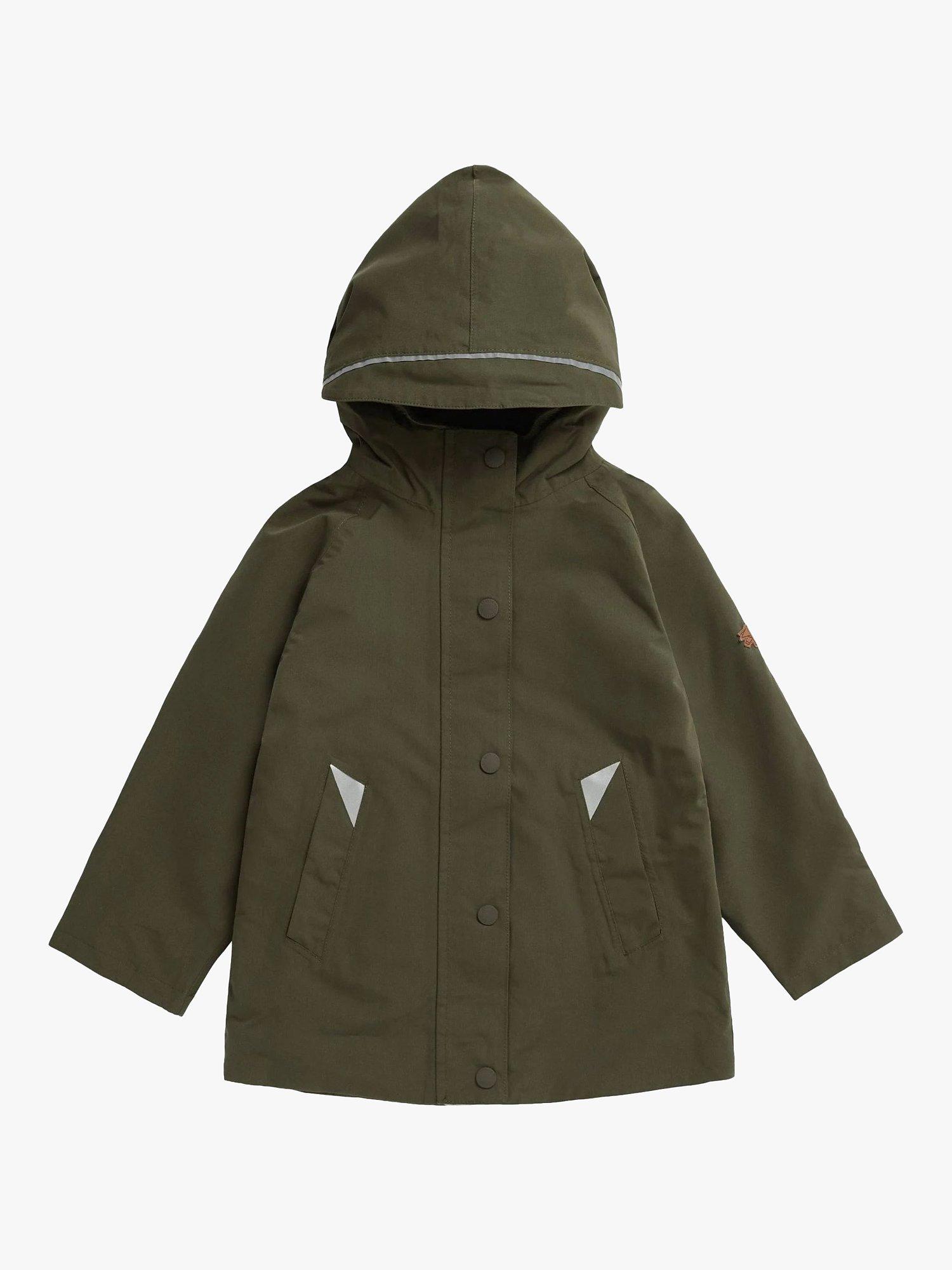 Trotters Kids' Waterproof Raincoat by Toastie, Khaki