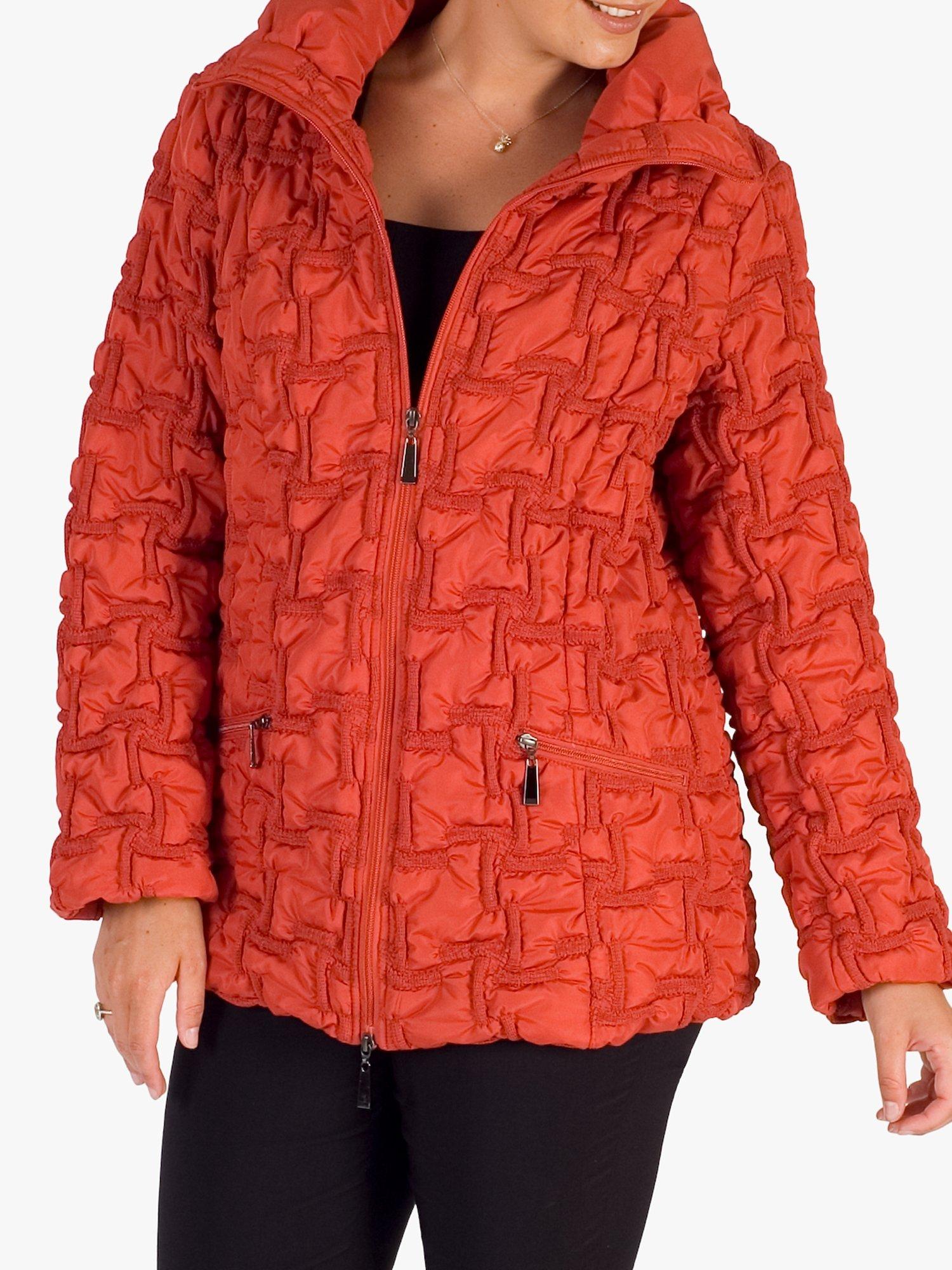 Chesca Bonfire Embroidered Quilted Coat