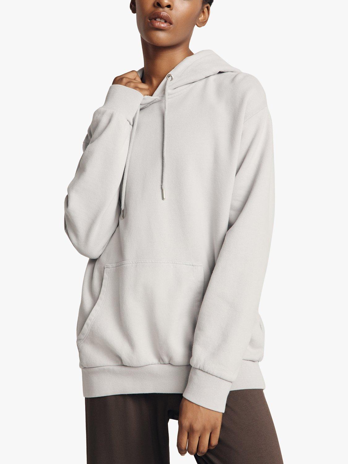 Ghost Organic Cotton Hoodie, Silver, XL
