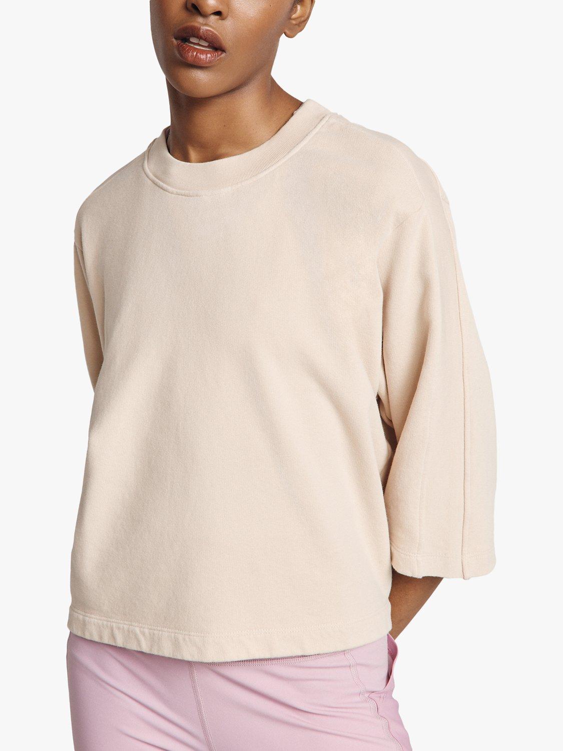 Ghost Organic Cotton Boxy Sweatshirt, Nude, XS