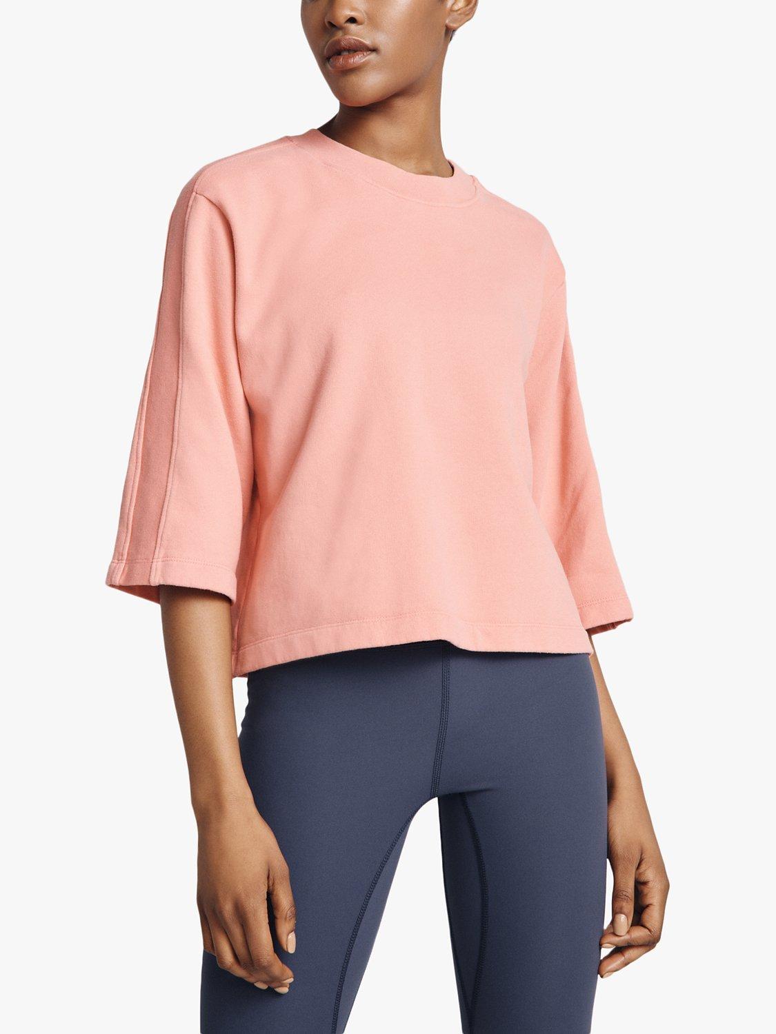 Ghost Organic Cotton Boxy Sweatshirt, Coral, M