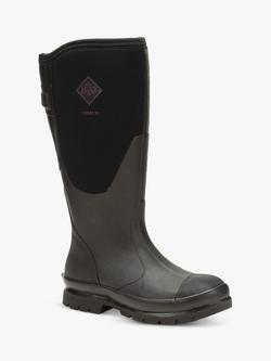 Muck Chore Adjustable Slip On Tall Wellington Boots, Black - view 2, Black