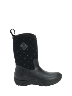Muck Arctic Weekend Fleece Lined Wellington Boots, Black/Polka