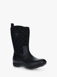 Muck Arctic Weekend Fleece Lined Quilted Wellington Boots, Black