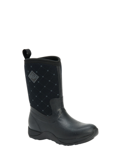 Muck Arctic Weekend Fleece Lined Wellington Boots - view 2, Black/Polka