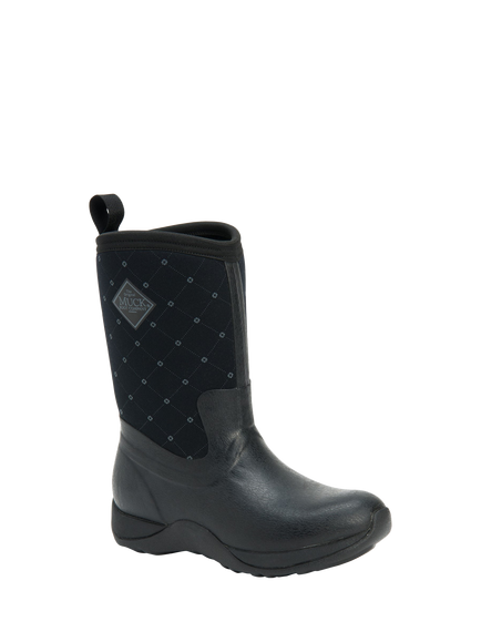 Muck Arctic Weekend Fleece Lined Wellington Boots - view 2, Black/Polka