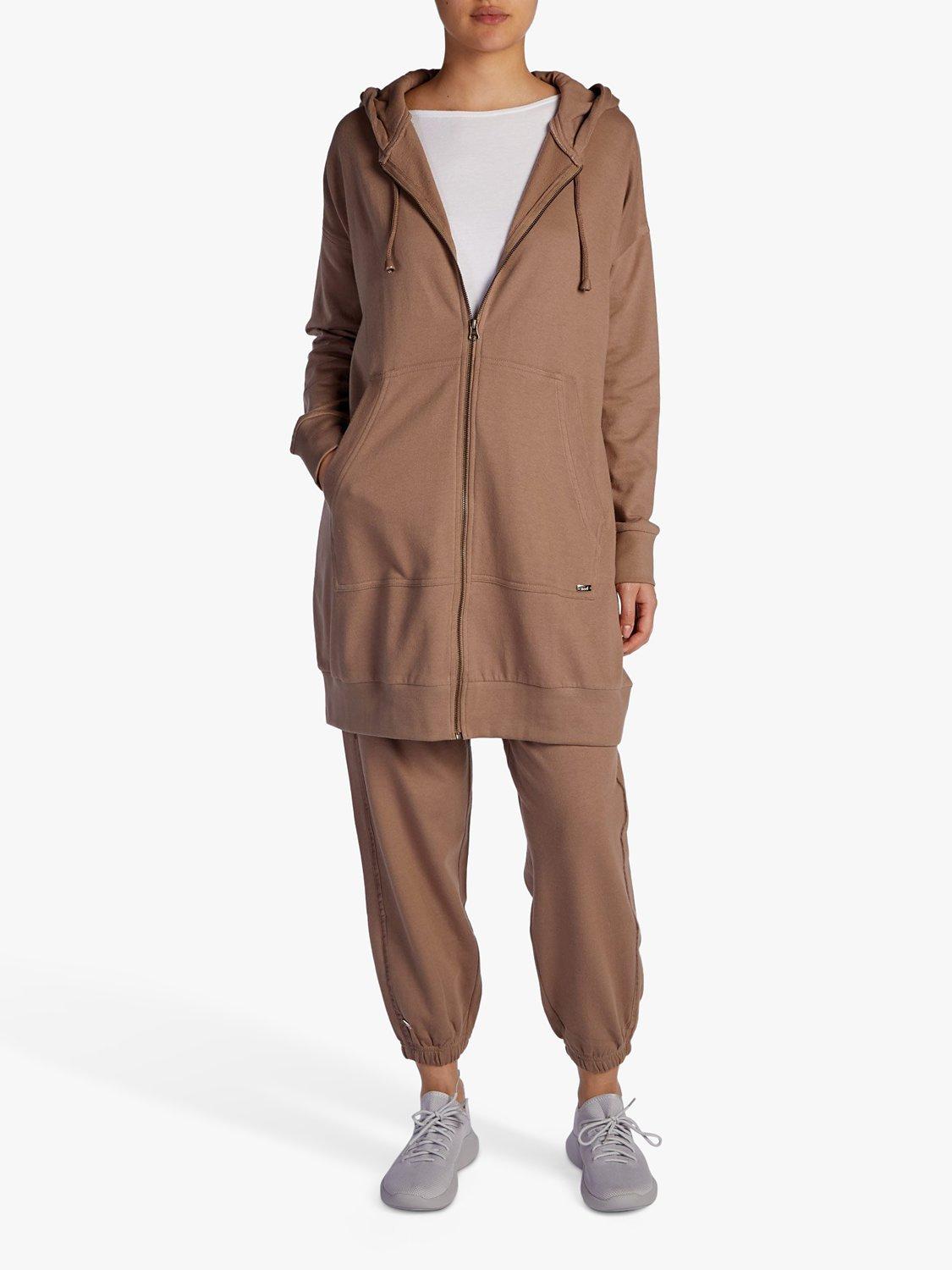 Aab Modest Zip Up Hoodie, Khaki