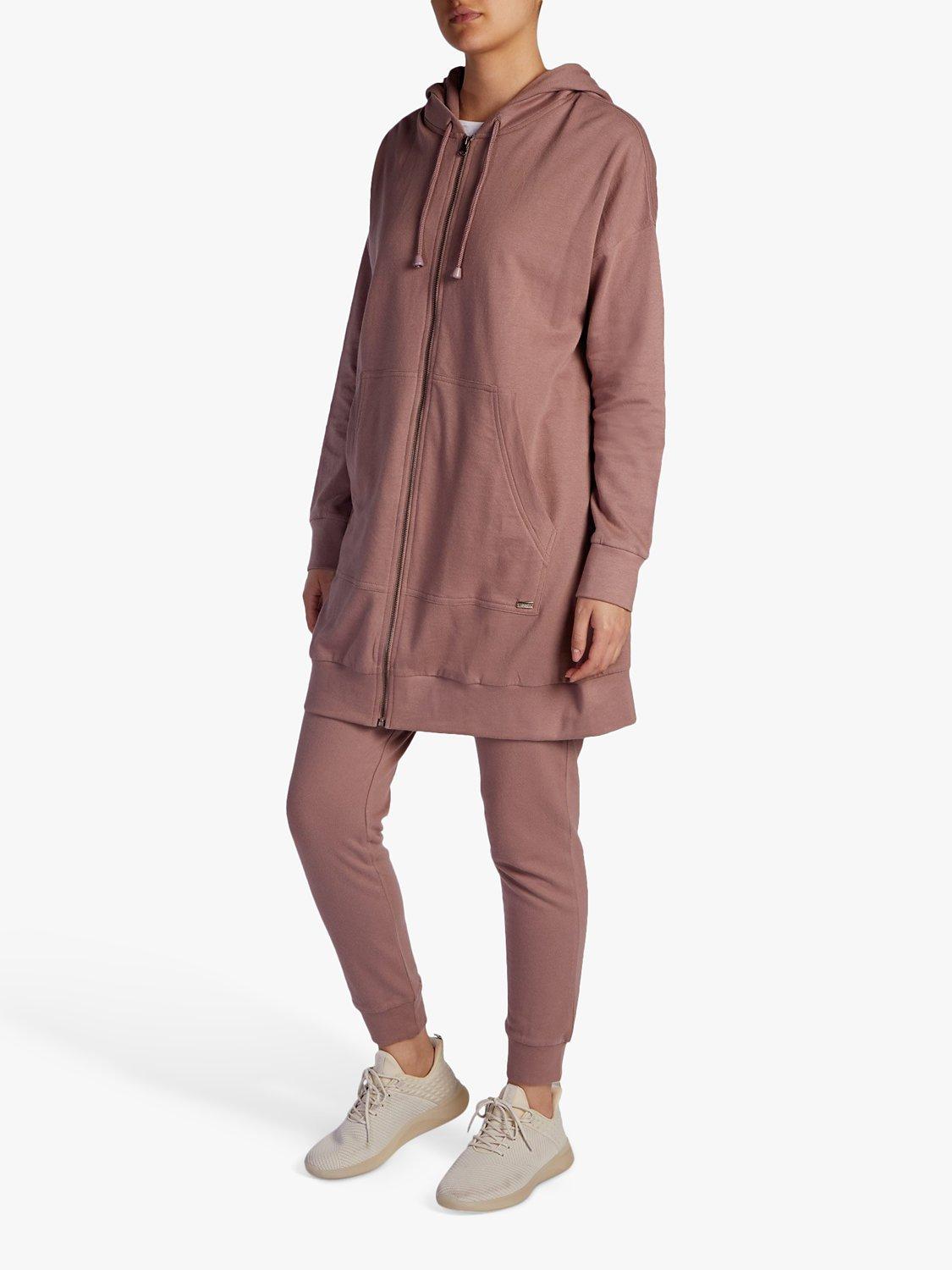 Aab Modest Zip Up Hoodie, Taupe