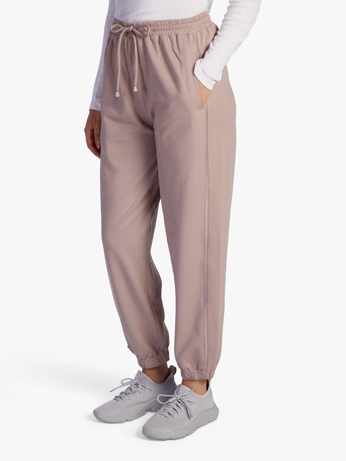 Product image 1 of 3, which shows Aab Cotton Jogging Bottoms, Dusky Lilac, S