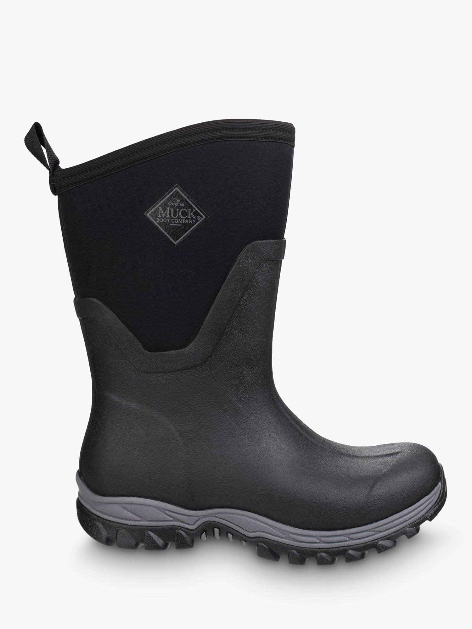 Product image 1 of 5, which shows Muck Arctic Sport Mid-High Wellington Boots, Black, 3