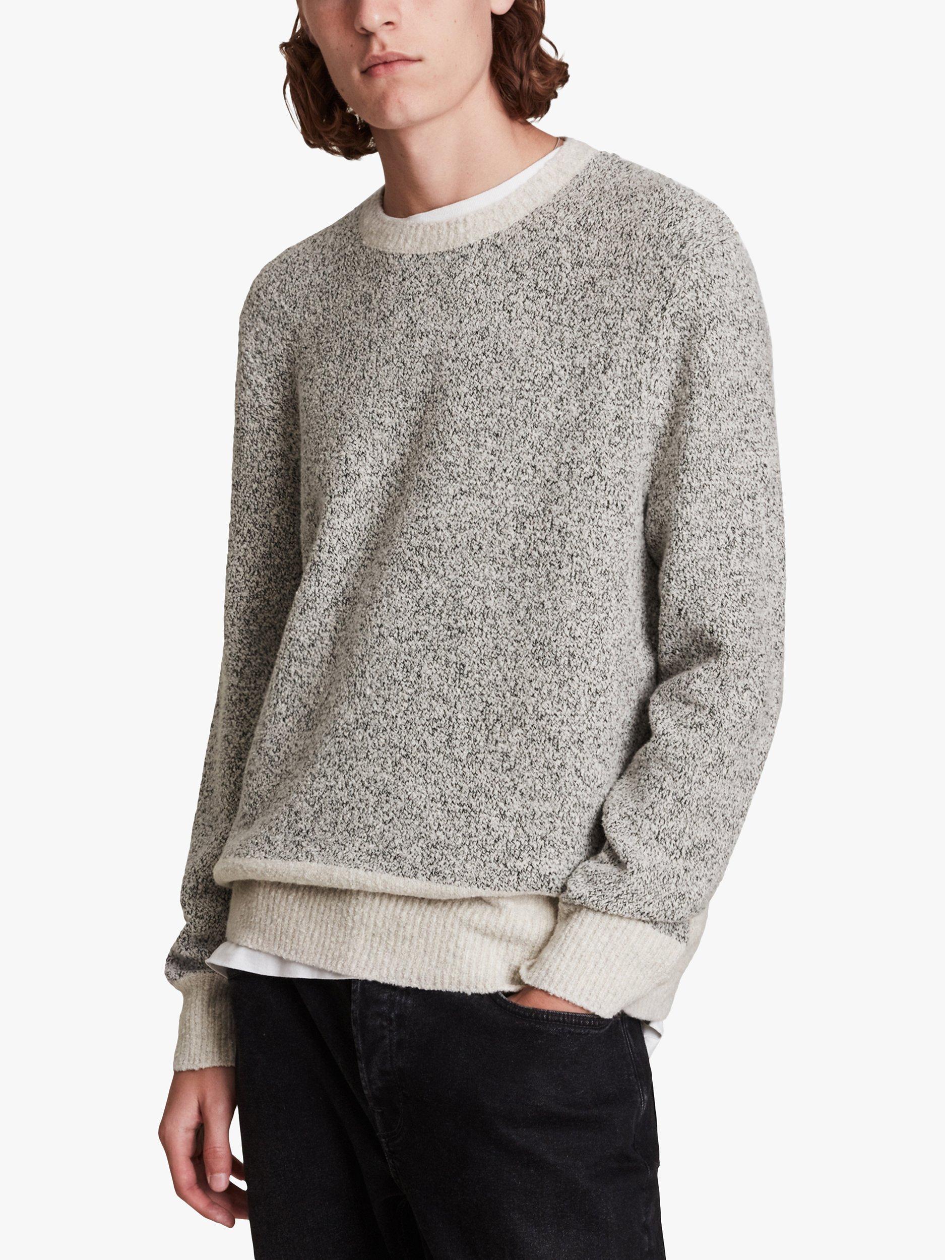 AllSaints Shep Crew Neck Jumper, Ecru
