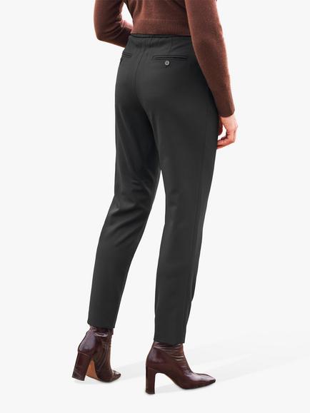 Pure Collection Relaxed Tapered Trousers, Black - view 2, Black