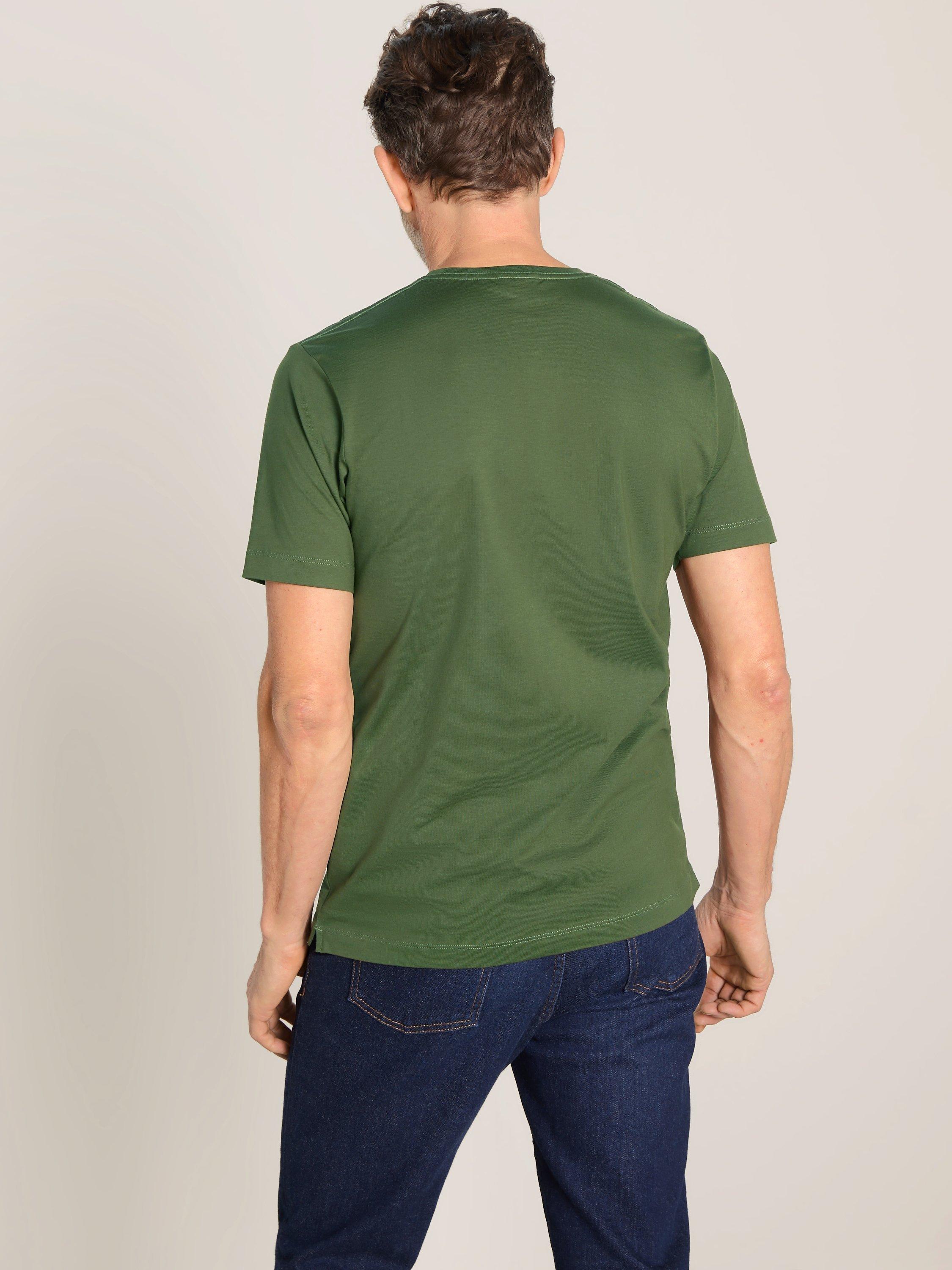 Product image 2 of 6, which shows John Lewis Supima Cotton Jersey Crew Neck T-Shirt, Khaki, S