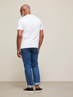 John Lewis Supima Cotton Regular Fit Crew Neck T-Shirt - view 2, White