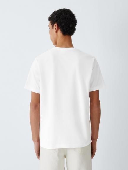 John Lewis Supima Cotton Regular Fit Crew Neck T-Shirt - view 2, White