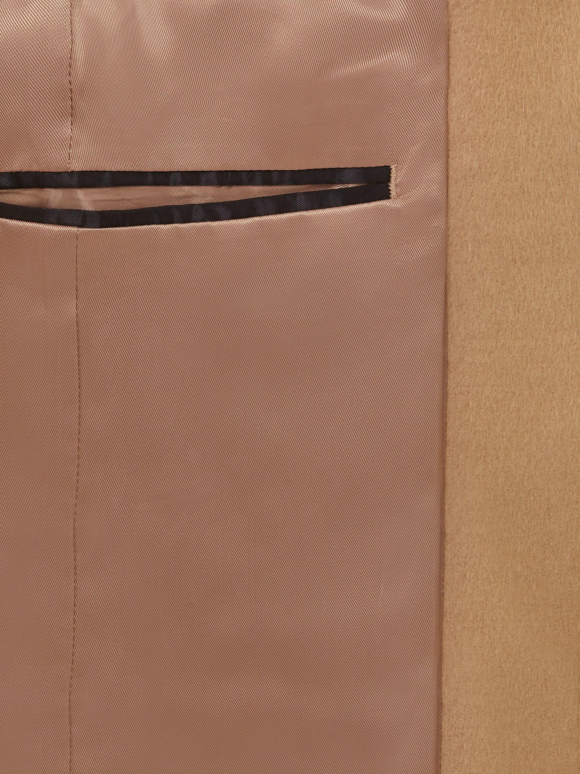 Product image 5 of 8, which shows Hobbs Petite Tilda Wool Coat, Black, 6