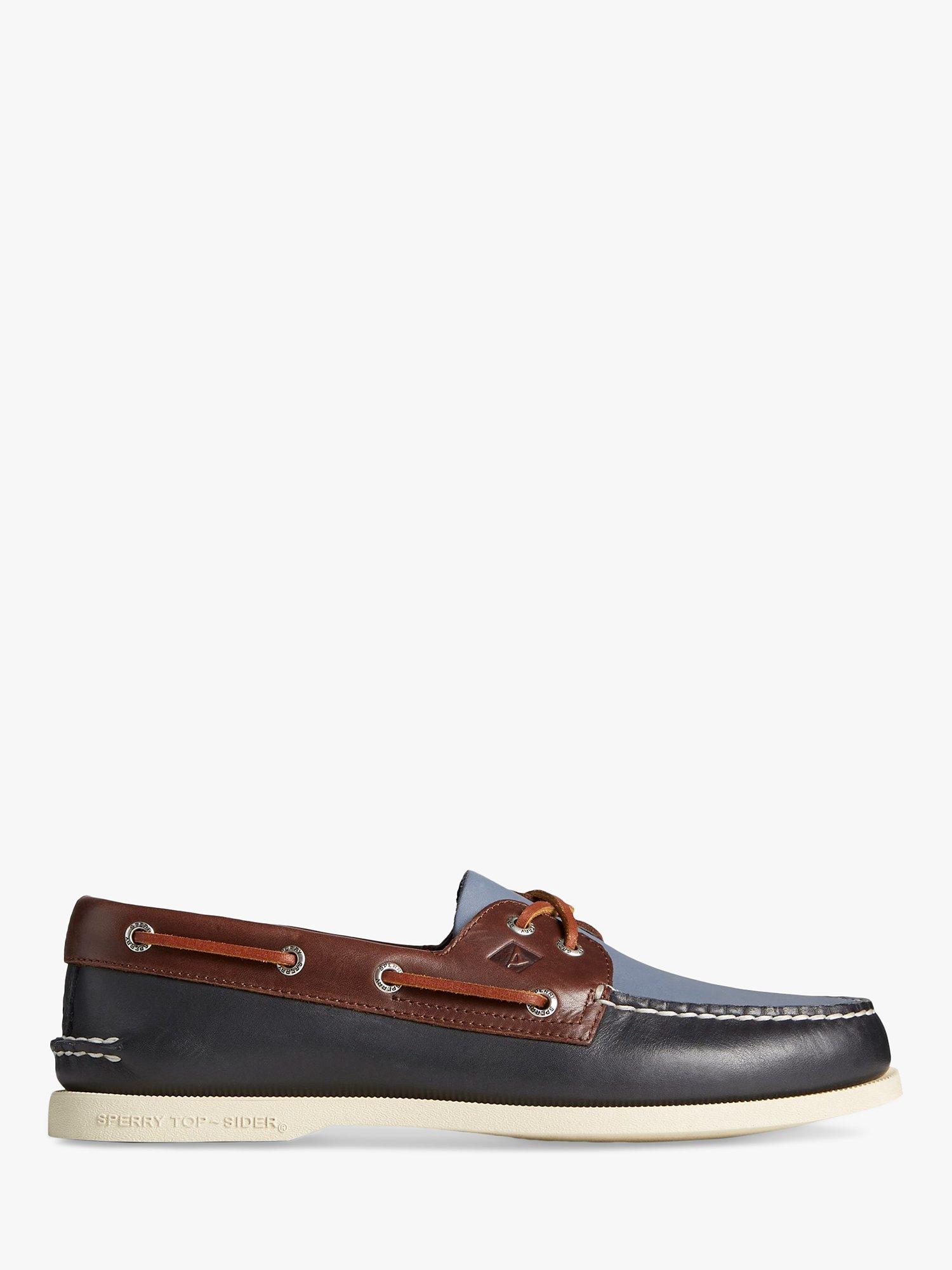 Sperry Authentic Original 2-Eye Tri-Tone Shoes, Navy