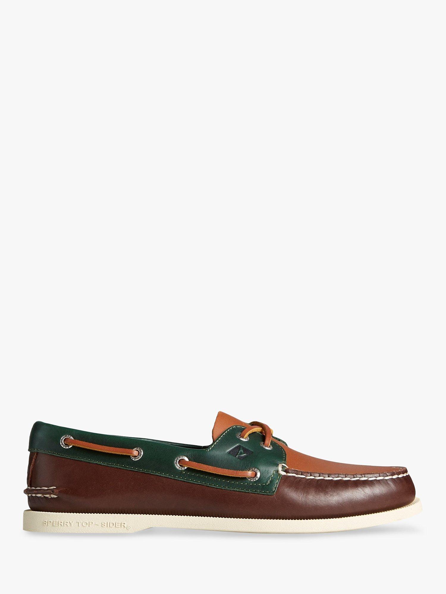 Sperry Authentic Original 2-Eye Tri-Tone Shoes, Brown