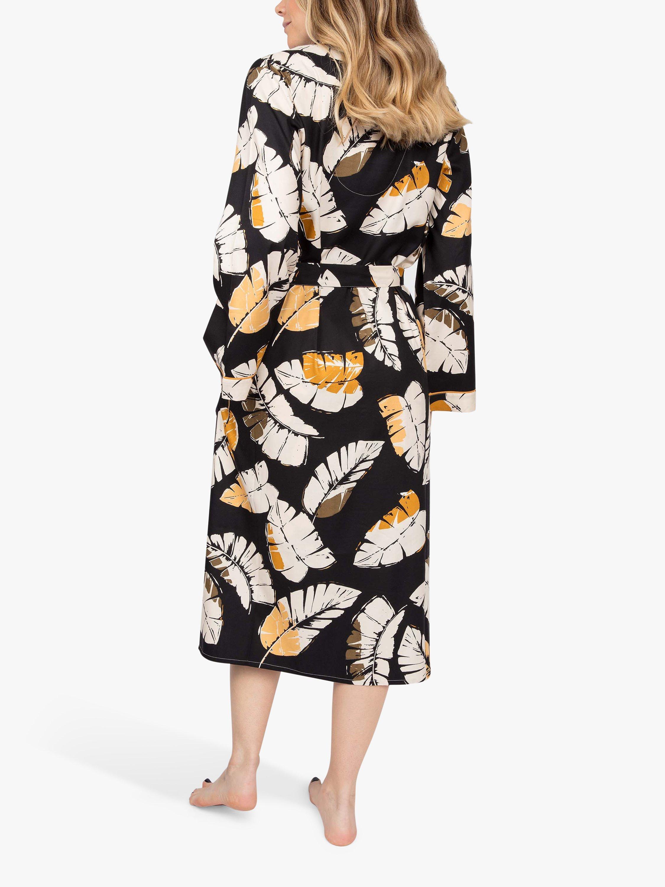 Product image 2 of 3, which shows Cyberjammies Annie Leaf Dress Gown, Black Mix, 8