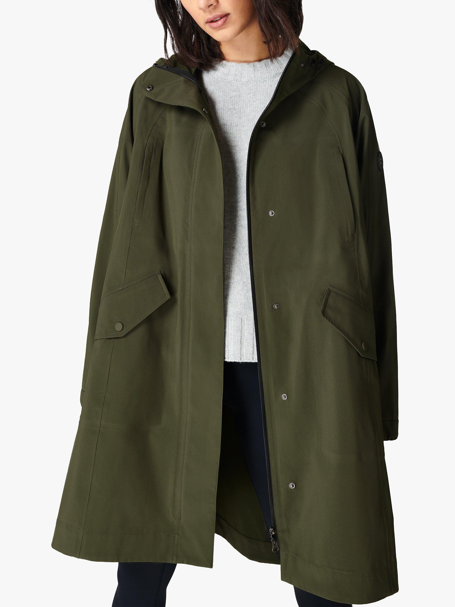 Sweaty Betty Waterproof Parka, Mountain Green