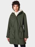 Sweaty Betty Stride Waterproof Parka, Dark Forest Green