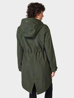 Sweaty Betty Stride Waterproof Parka - view 2, Dark Forest Green