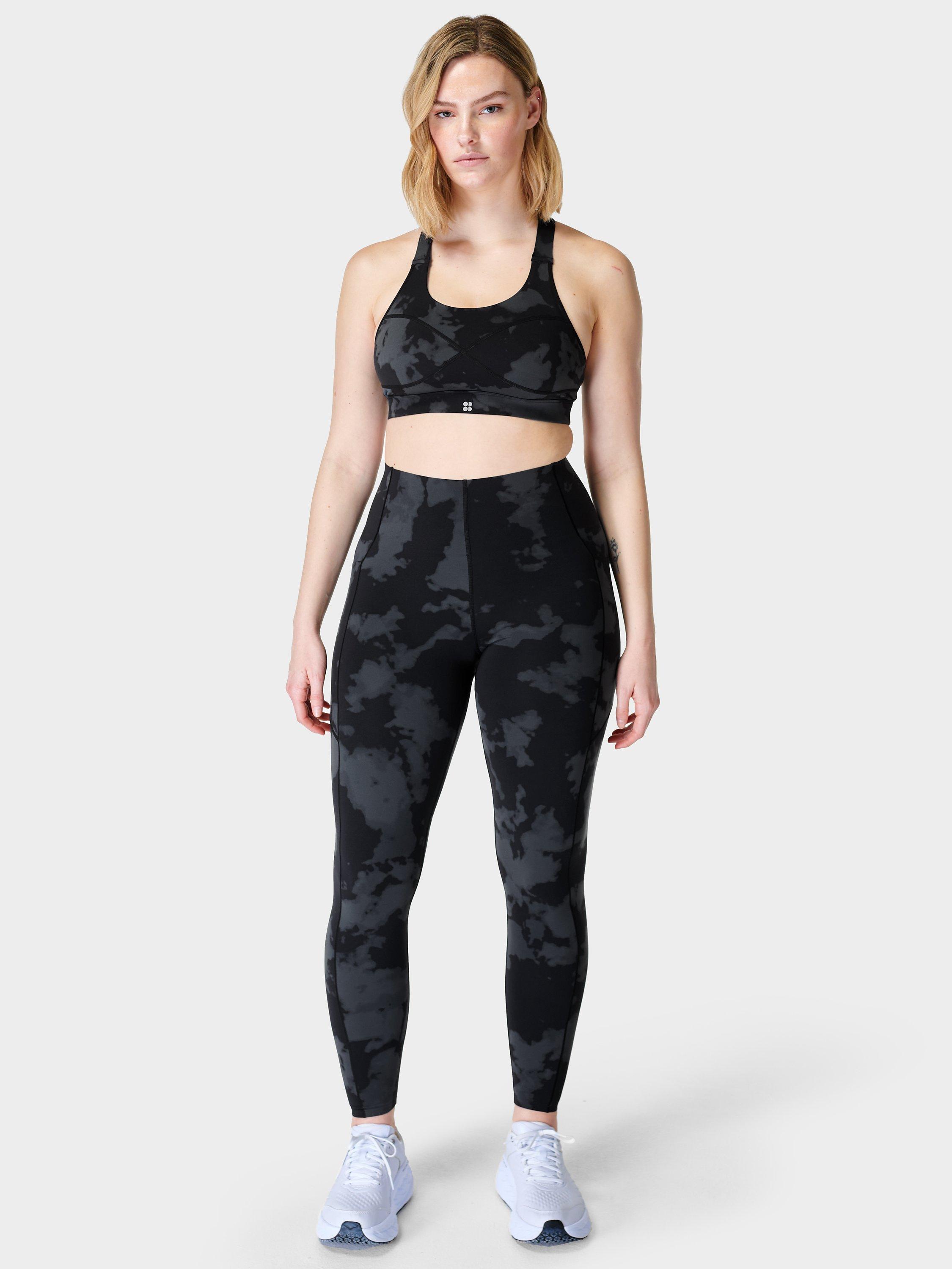 Product image 3 of 7, which shows Sweaty Betty Power Ultra Sculpt High Waisted Gym Leggings, Black Fade, XXS