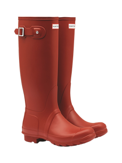 Hunter Original Tall Wellington Boots - view 2, Military Red