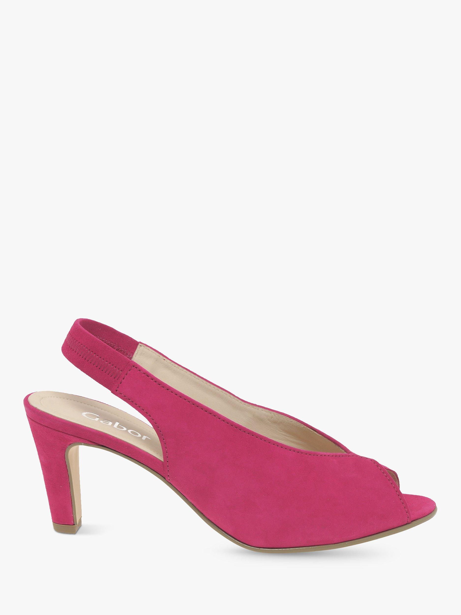 Gabor Eternity Slingback Court Shoes, Fuchsia, 6.5