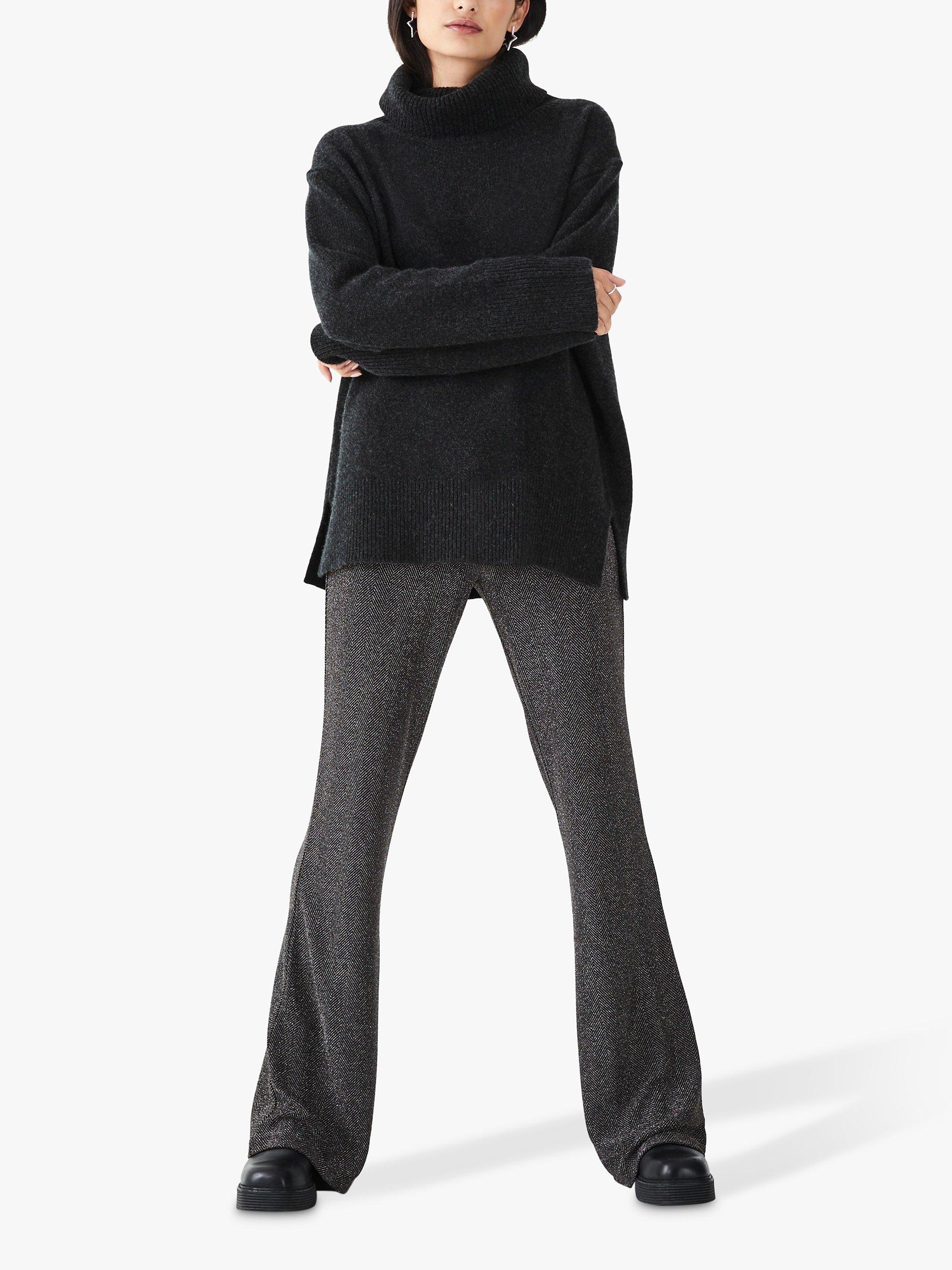 hollie Sparkle Trousers, Black Sparkle