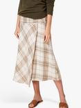 Baukjen Aubrey Check Midi Skirt, Sand/Multi