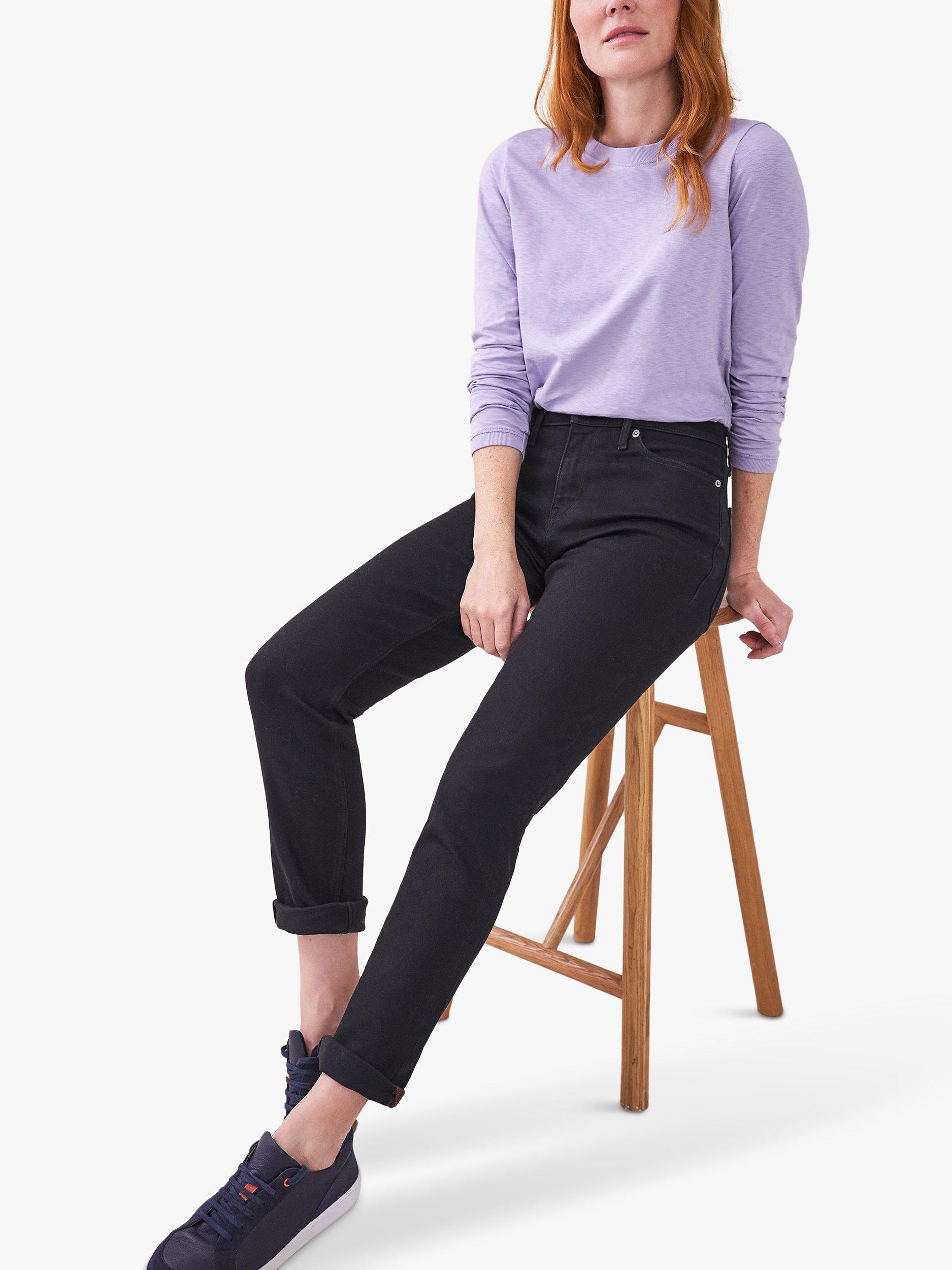 White Stuff Brooke Straight Leg Jeans, Blk Denim