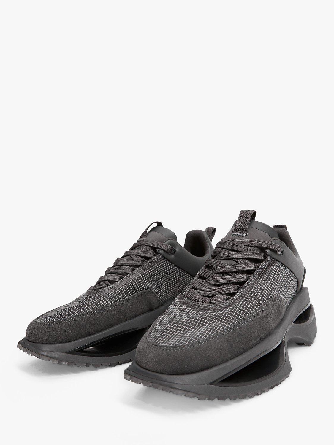 Mango Iconic Leather Lace Up Trainers