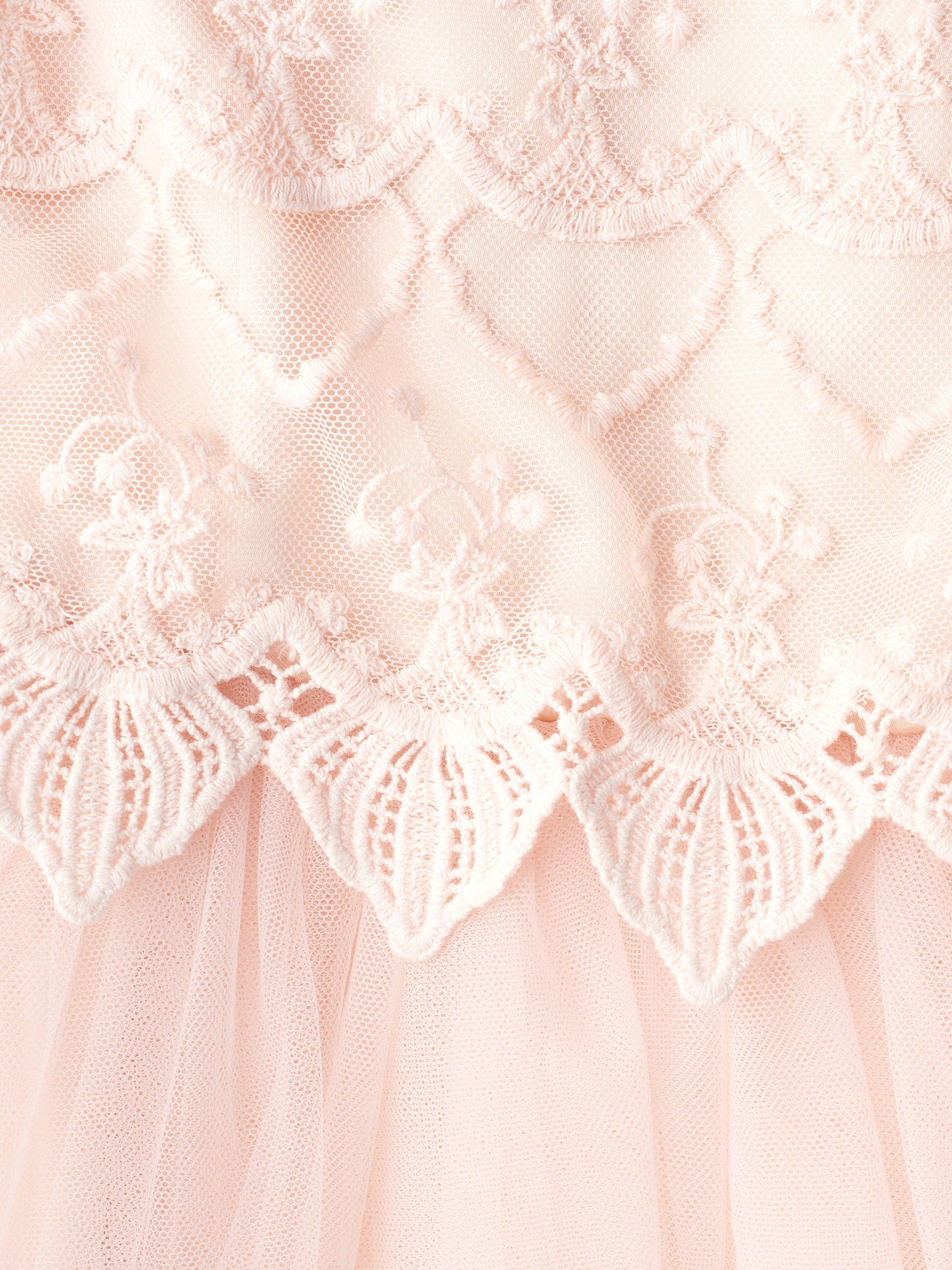 Product image 4 of 4, which shows Angel & Rocket Kids' Lucy Lace Bodice Dress, Blush Pink, 8 years