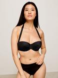 John Lewis Sling Halter Bikini Top, Black