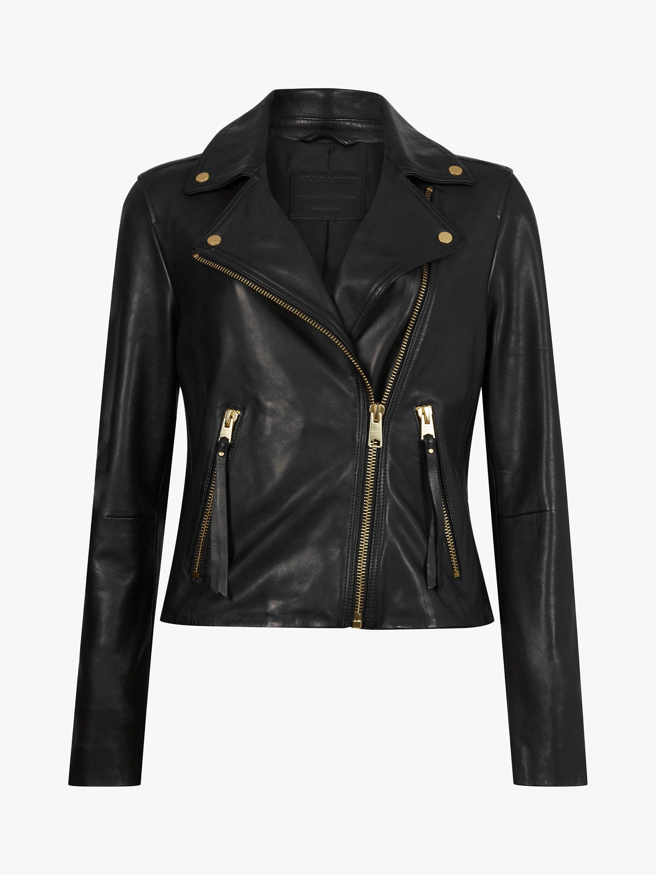 All Saints Balfern Leather Biker shops Moto Jacket