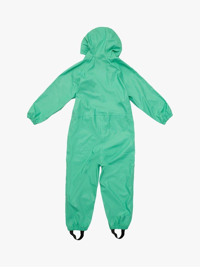 Roarsome Kids Spike Dinosaur Waterproof Puddle Suit Light Green