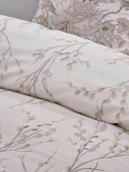 Laura Ashley Pussy Willow 200 Thread Count Duvet Cover Set - view 2, Dove Grey