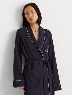 Lauren Ralph Lauren Quilted Shawl Collar Robe - view 2, Navy
